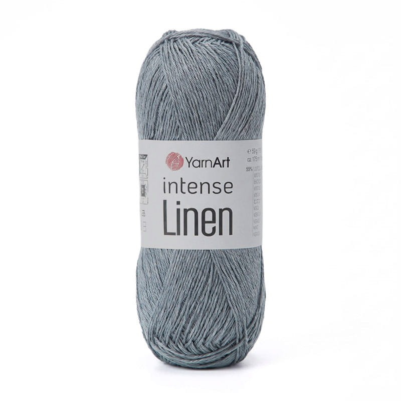 Włóczka YarnArt Intense Linen 4132 / szary