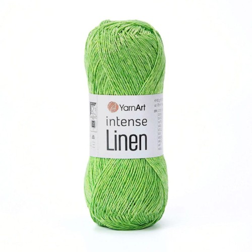 Włóczka YarnArt Intense Linen 4125 / neonowa zieleń