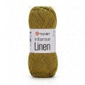 Włóczka YarnArt Intense Linen 4120 / oliwka