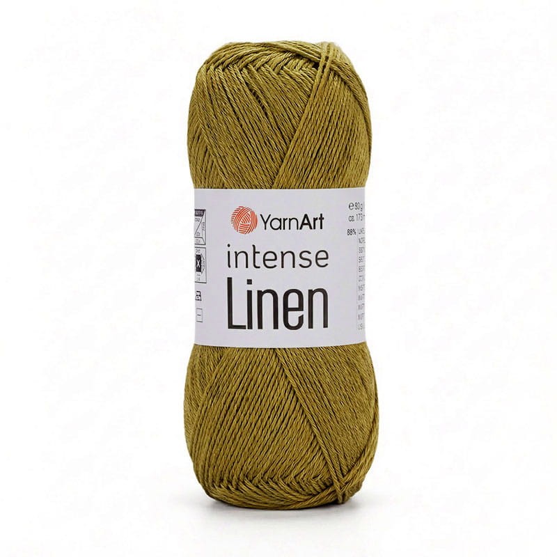 Włóczka YarnArt Intense Linen 4120 / oliwka