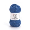 Włóczka z cekinami YarnArt Cotton Gold Paillettes 7111 / ciemny niebieski