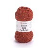 Włóczka z cekinami YarnArt Cotton Gold Paillettes 7117 / cegła