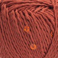 Włóczka z cekinami YarnArt Cotton Gold Paillettes 7117 / cegła
