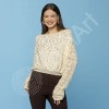 Włóczka z cekinami YarnArt Cotton Gold Paillettes 7115 / czerwień