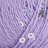 Włóczka z cekinami YarnArt Cotton Gold Paillettes 7116 / jasny fiolet ze srebrem