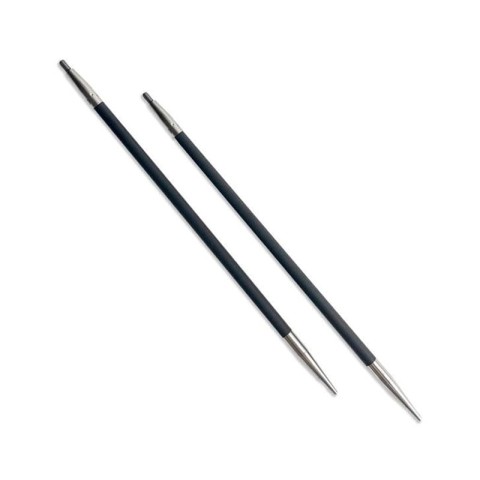 Druty KRÓTKIE do wymiennych żyłek ChiaoGoo Forte 10 cm - z włókna węglowego