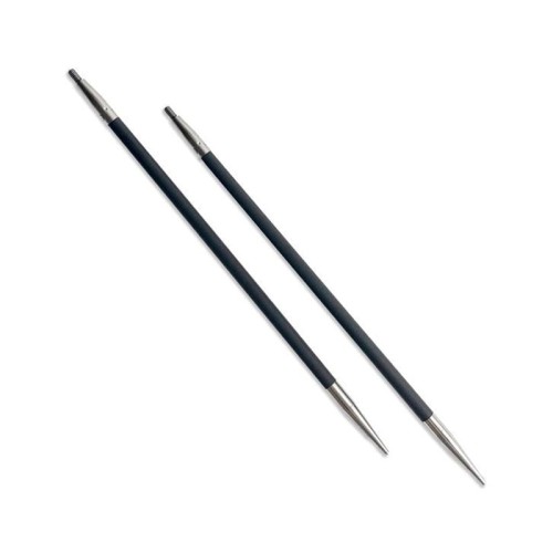 Druty KRÓTKIE do wymiennych żyłek ChiaoGoo Forte 10 cm - z włókna węglowego