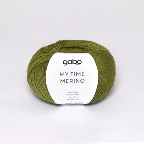 Włóczka Gabo Wool My Time Merino 9612 / oliwkowa zieleń