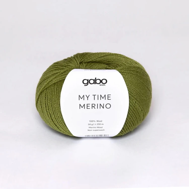 Włóczka Gabo Wool My Time Merino 9612 / oliwkowa zieleń