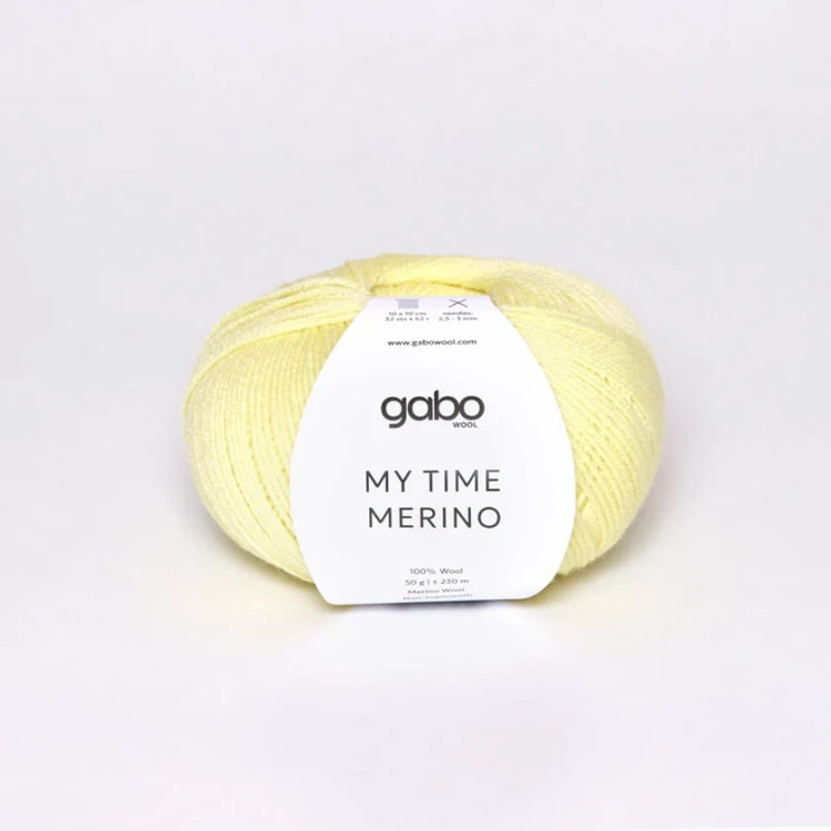 Włóczka Gabo Wool My Time Merino 9119 / sorbet cytrynowy