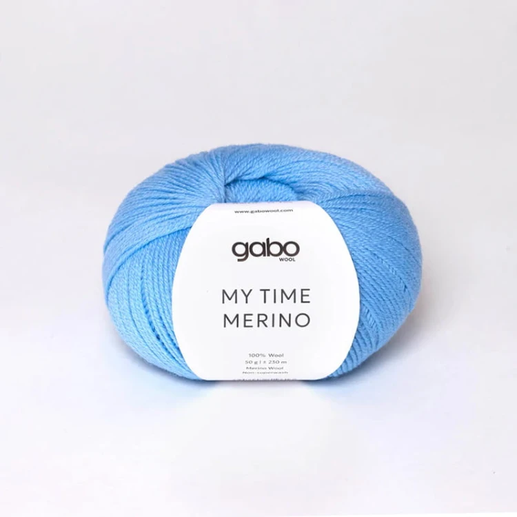 Włóczka Gabo Wool My Time Merino 9444 / himalajski błękit