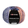 Włóczka KOKONKI Pagliaccio P18 / zgaszona tęcza / ~180 m