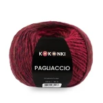 Włóczka KOKONKI Pagliaccio P13 / wiśnia w czekoladzie / ~180 m