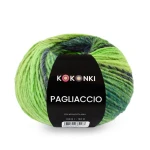 Włóczka KOKONKI Pagliaccio P24 / zorza polarna / ~180 m