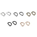 Półkole metalowe 15mm / różowe złoto / 16 x 21x3 mm / 10 szt / 750707