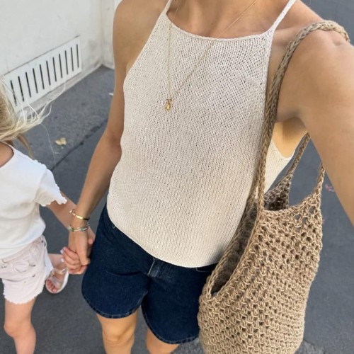 Wzór PetiteKnit / Audrey Top - w języku angielskim + tłumaczenie PL