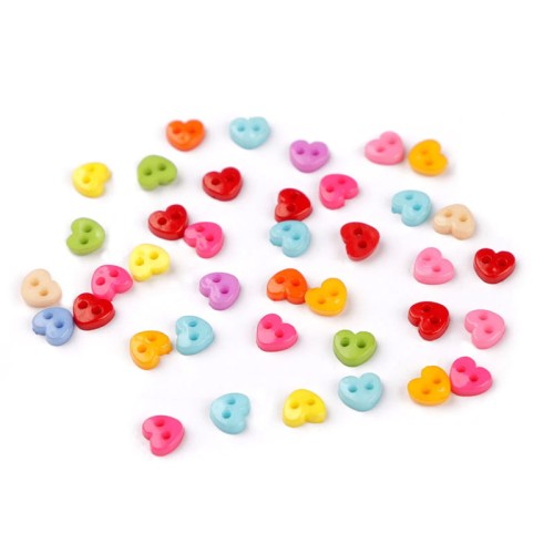 Guzik MINI plastikowy dla lalek  0,6 mm / mix / 100 szt / 120781