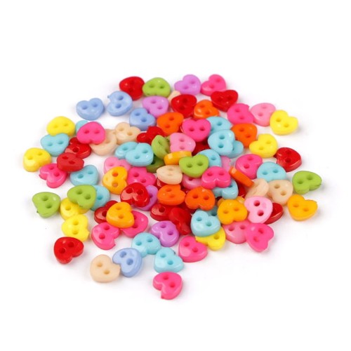 Guzik MINI plastikowy dla lalek  0,6 mm / mix / 100 szt / 120781