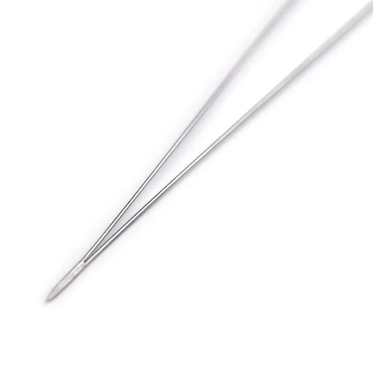 Igła do nawlekania koralików / duże oczko / 10 cm / 1 szt