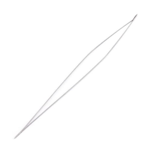 Igła do nawlekania koralików / duże oczko / 10 cm / 1 szt