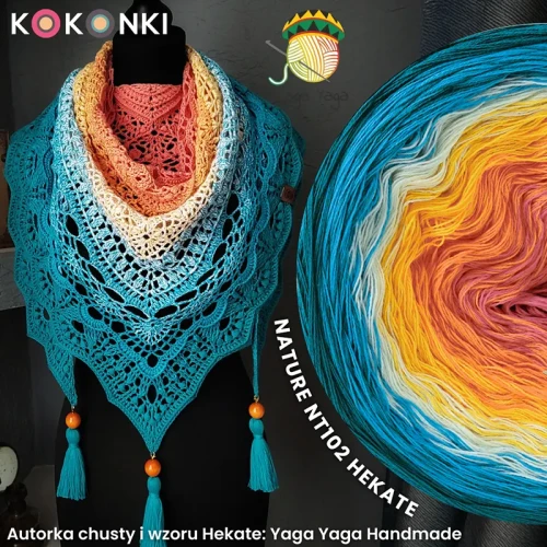 Autorka chusty i wzoru Hekate: Yaga Yaga Handmade