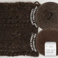KOKONEK Nieznajomy /  mus czekoladowy + Sandnes Garn Tynn Silk Mohair 3091 / kruszone ziarna kakao