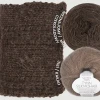 KOKONEK Nieznajomy /  mus czekoladowy + Sandnes Garn Tynn Silk Mohair 3161 / kakao