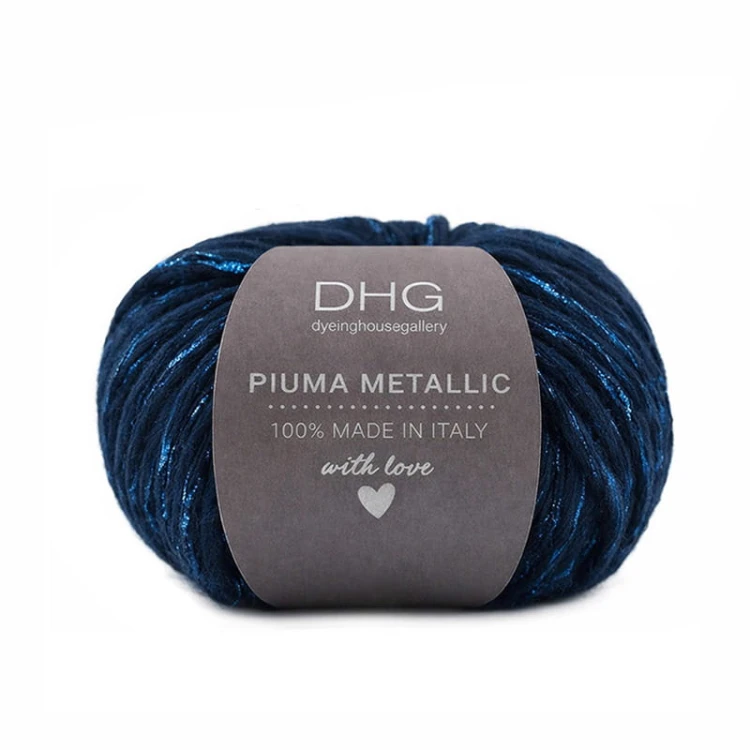Włóczka DHG Piuma Metallic / Plankton - oceaniczny