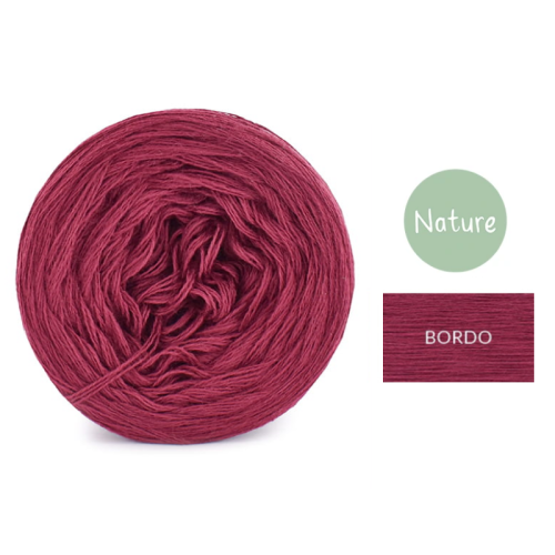 KOKONEK Mono Nature jeden kolor - bordo / 250m