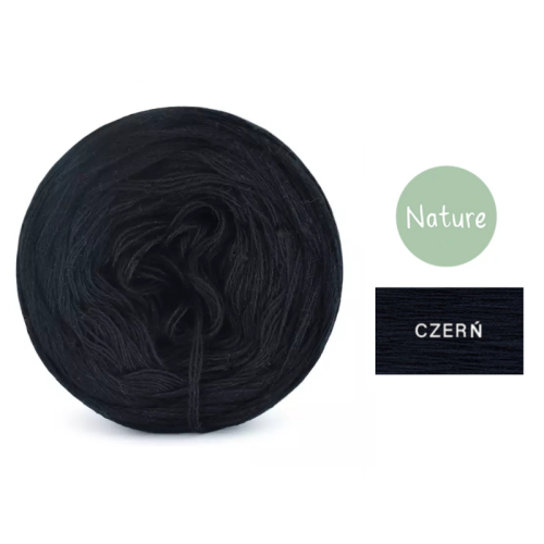 KOKONEK Mono Nature jeden kolor - czerń / 250m