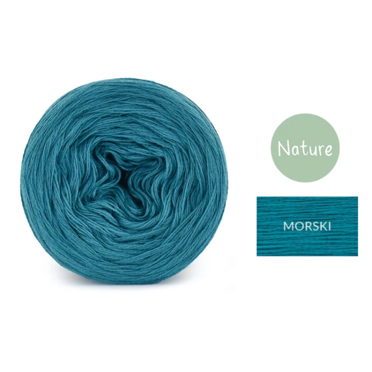 KOKONEK Mono Nature jeden kolor - morski / 250m