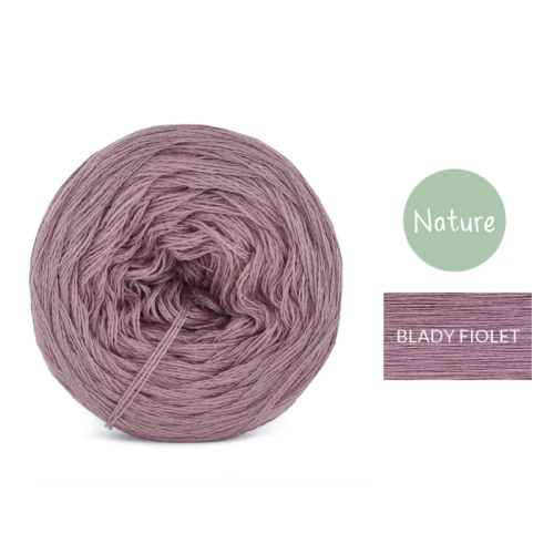 KOKONEK Mono Nature jeden kolor - blady fiolet / 250m