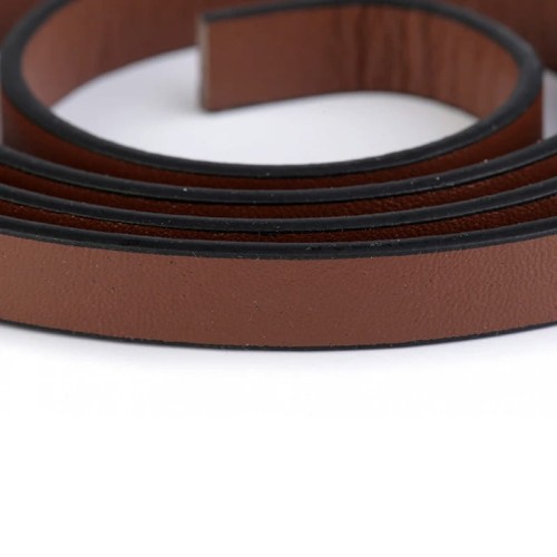 Uchwyty / rączki do torby eko skóra / półprodukt / brąz / 2 szt / 750185