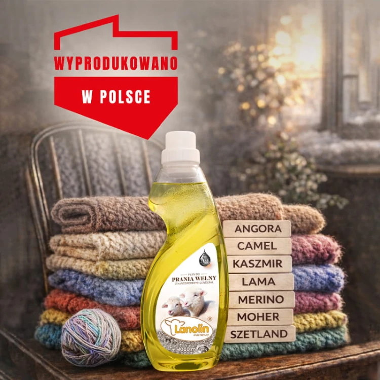 Płyn do prania tkanin i wełny Lanolin / 1L
