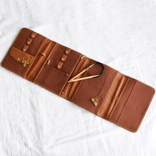 Organizer / etui KnitPro Velora / brąz / 12892