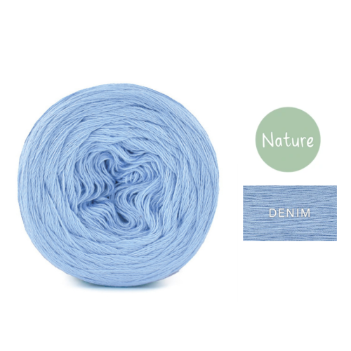 KOKONEK Mono Nature jeden kolor - denim / 250m