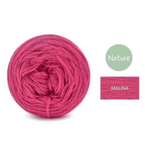 KOKONEK Mono Nature jeden kolor - malina / 250m