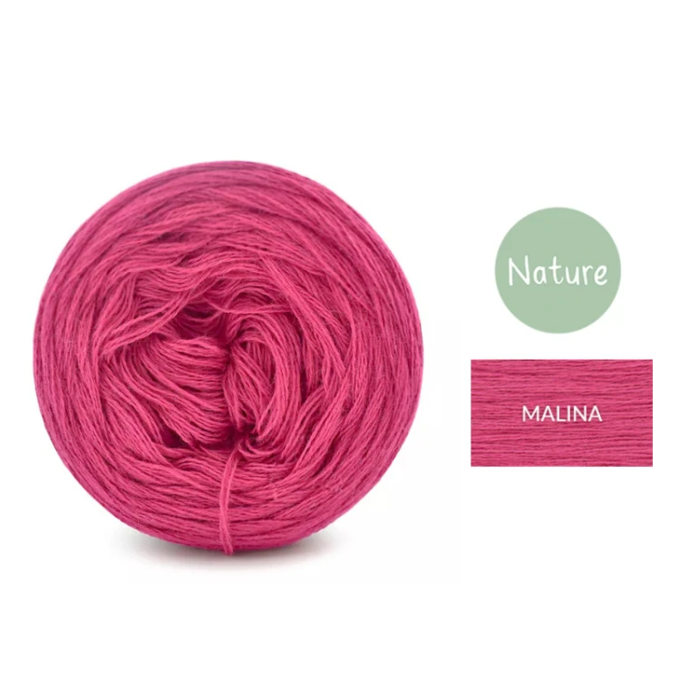KOKONEK Mono Nature jeden kolor - malina / 250m