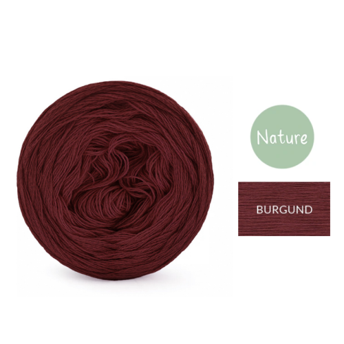 KOKONEK Mono Nature jeden kolor - burgund / 250m