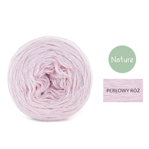 KOKONEK Mono Nature jeden kolor - perłowy róż / 250m
