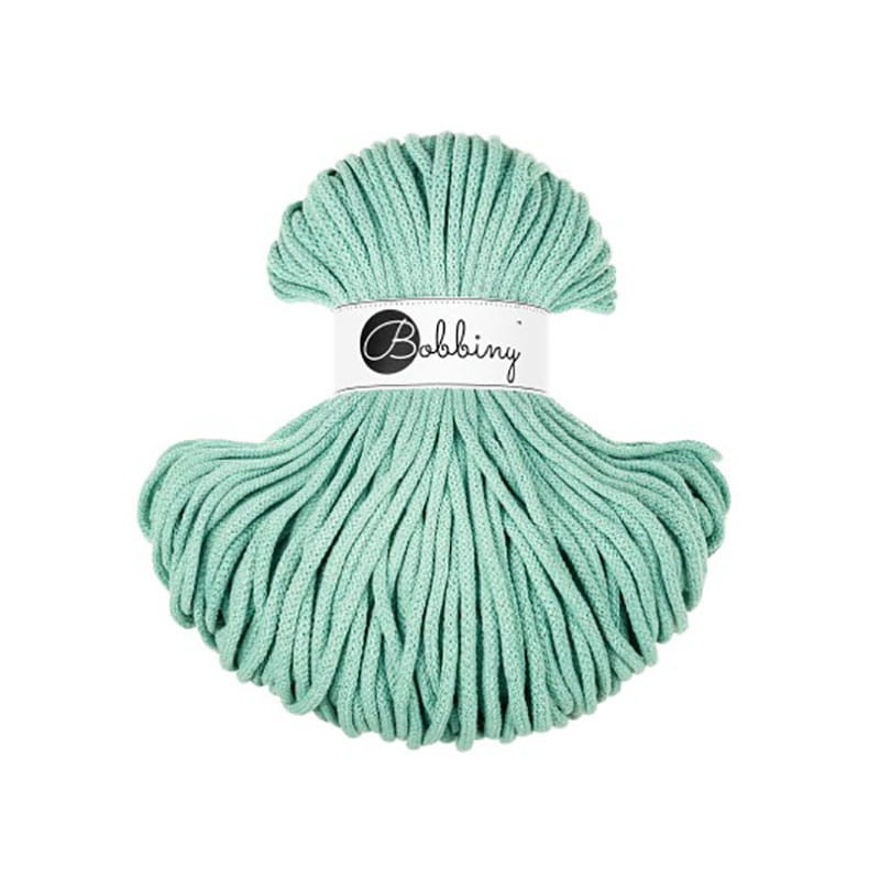 Sznurek pleciony bawełniany Bobbiny Premium / Jelly Mint / 5mm / 100m
