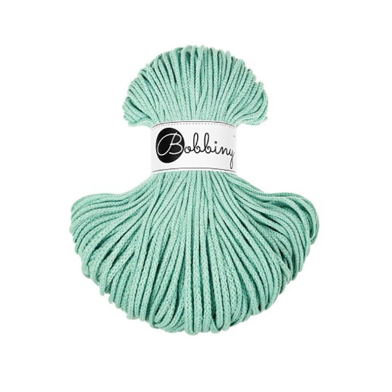 Sznurek pleciony bawełniany Bobbiny Junior / Jelly Mint / 3mm / 100m