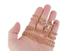 Łańcuszek do torebki z karabińczykiem / 6 mm / 125 cm / czarny nikiel / 930953