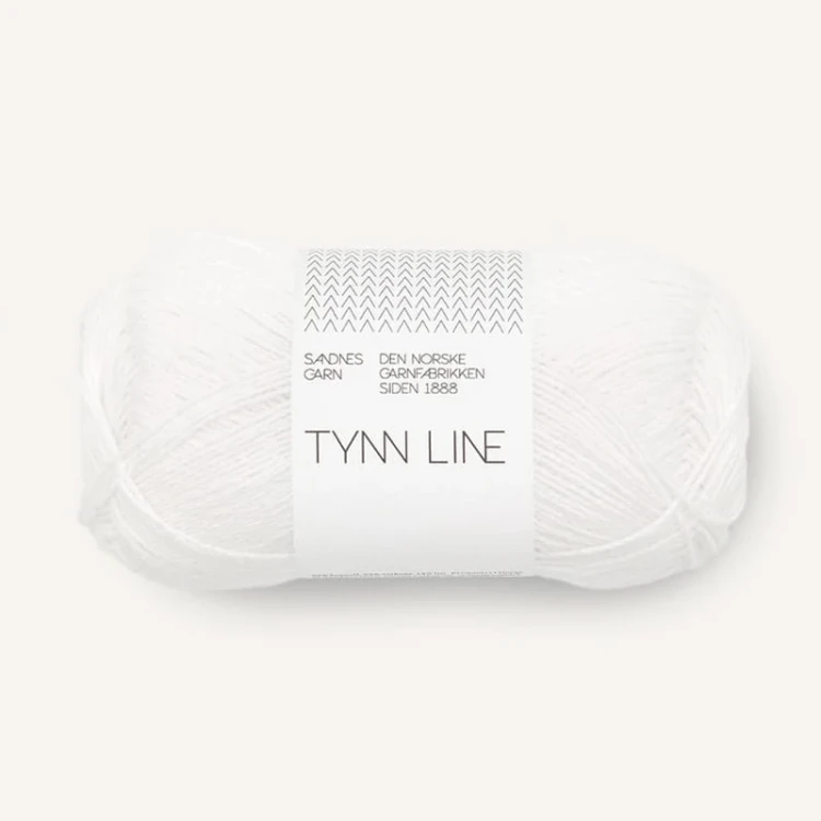 Włóczka Sandnes Garn Tynn Line 1001 / śnieżna biel