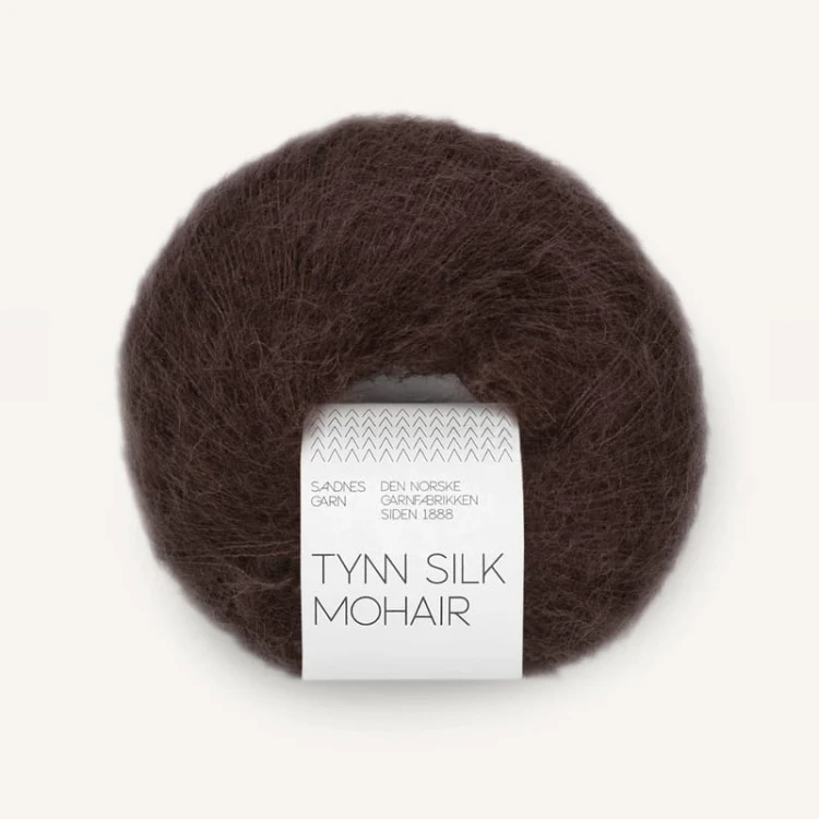 Włóczka Sandnes Garn Tynn Silk Mohair 3591 / śliwka w czekoladzie