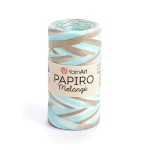 Włóczka Yarnart Papiro Melange 2304 / rafia papierowa / mięta-niebieski-beż