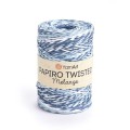 Włóczka Yarnart Papiro Twisted Melange 2311 / rafia papierowa / błękit-jeans-biel