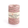 Włóczka Yarnart Papiro Twisted Melange 2301 / rafia papierowa / róż-beż-pudrowy