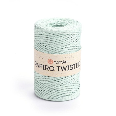 Włóczka Yarnart Papiro Twisted 1323 / rafia papierowa / blada mięta