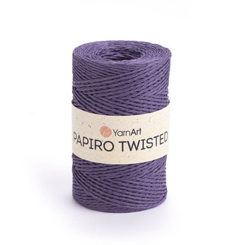 Włóczka Yarnart Papiro Twisted 1324 / rafia papierowa / fiolet